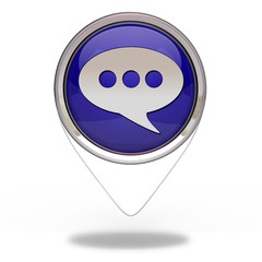 forum pointer icon on white background