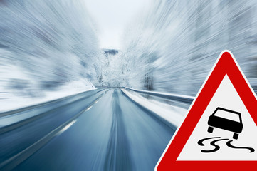 Winter Driving - Caution