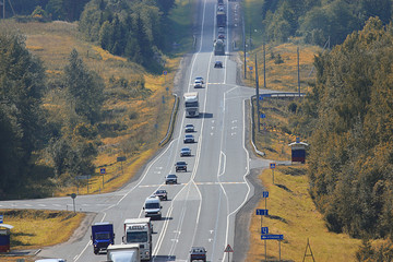 suburban highway highway traffic landscape