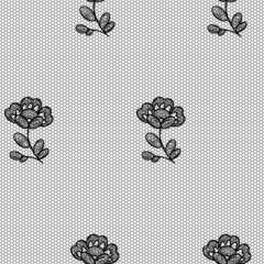 Lacy flower seamless pattern.