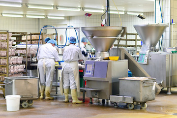 Lebensmittelindustrie - Wurstherstellung // Food Industry