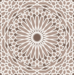 Background with seamless pattern in islamic style