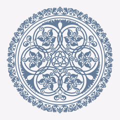 Traditional floral islamic ornament