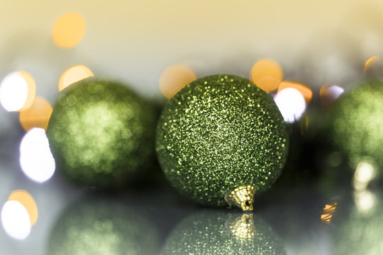 Christmas tree ornaments and balls