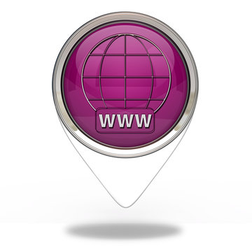 www pointer icon on white background