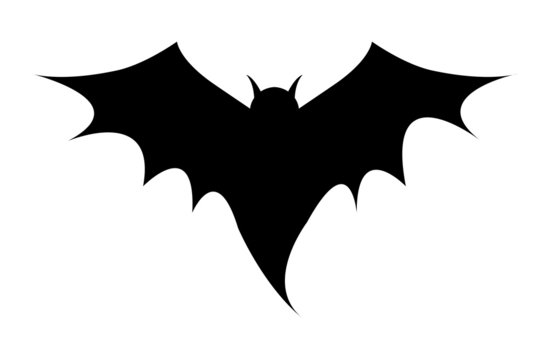 Flying Bat Silhouette