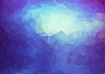 Fensteraufkleber Blue polygonal abstract background © igor_shmel
