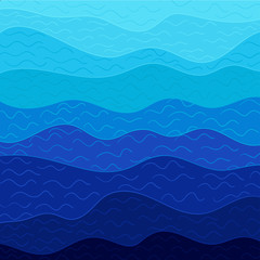 Stylized wave background in vector