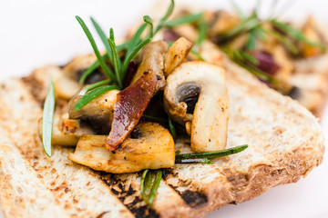 Grilled Mushroom toast