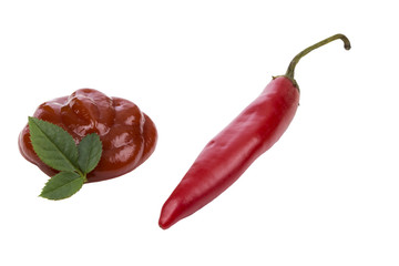 Ketchup and hot pepper
