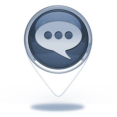 forum pointer icon on white background