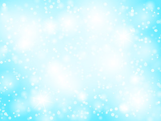 Abstract blue bokeh christmas background