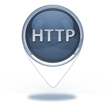 http pointer icon on white background