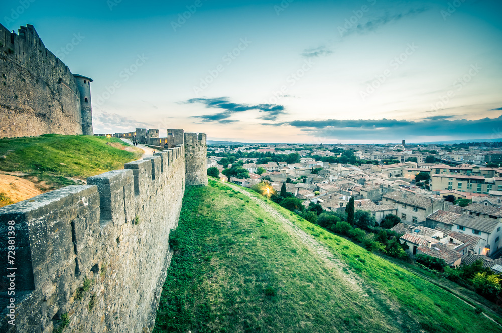 Wall mural Carcassonne