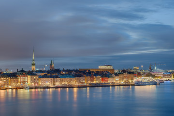 Fototapeta premium Stockholm beleuchtet