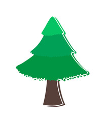 Green Christmas Tree Shape