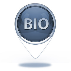 Bio pointer icon on white background