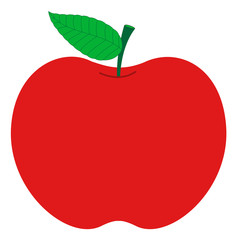 Red Apple Design Vector
