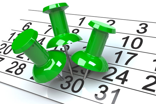 3d Kalender 30 grün