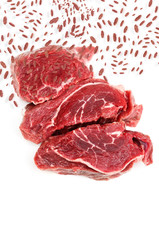 bakterien und Fleisch - Illustration