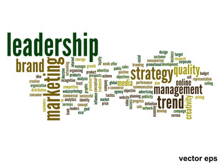 Vector conceptual business word cloud