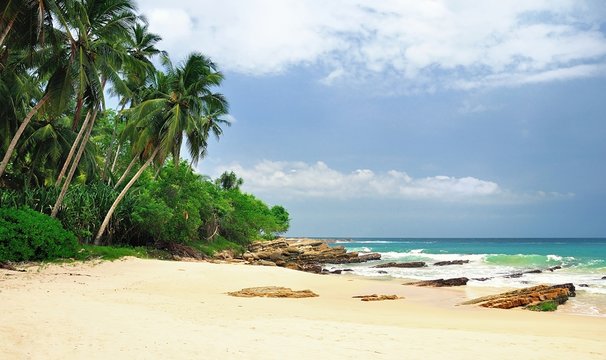 Beach on Sri Lanka.