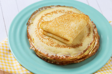 Pancakes on plate