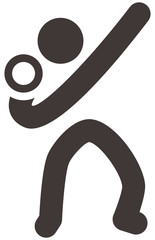 Shot put icon