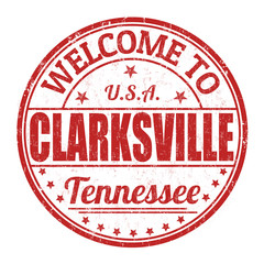 Welcome to Clarksville stamp