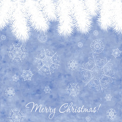 Elegant vintage christmas card