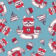 Pattern Sweet morning yoga