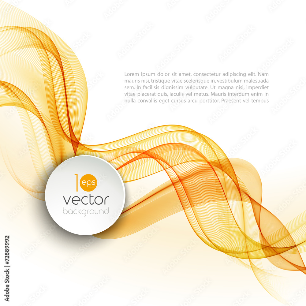 Wall mural abstract transparent wave template background brochure design