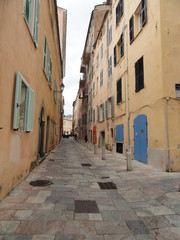 Fototapeta na wymiar Quartier de la Citadelle à Bastia (Haute-Corse)