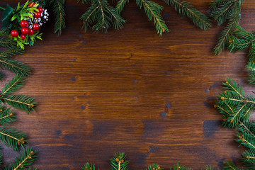 Christmas pine  background