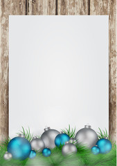 Christmas background with frame for image and text vector - 72892137