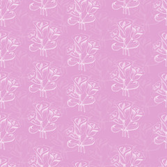 Seamless pattern with callas