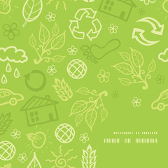 Vector environmental frame corner pattern background