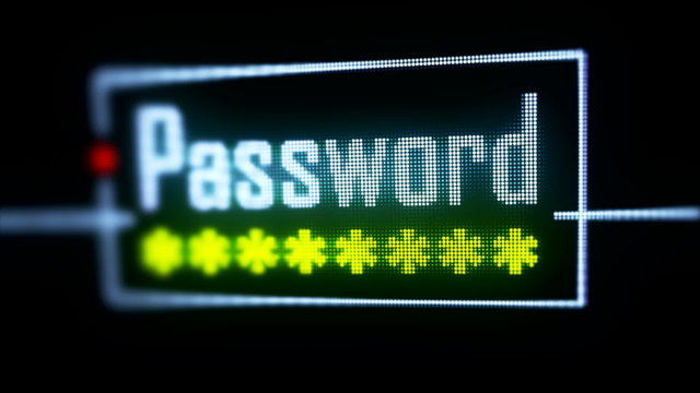 Closeup of Password Box in Internet Browser