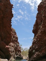 The simsoms gap in the West McDonnell ranges in Australia