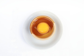 yolk in the bowl