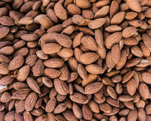 almonds background