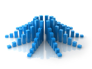 Fototapeta premium business chartdigitally