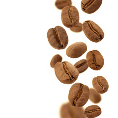 Flying coffee beans