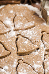 Fototapeta na wymiar Christmas baking - gingerbreads