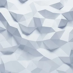 Gordijnen Abstract faceted geometric paper background © 123dartist