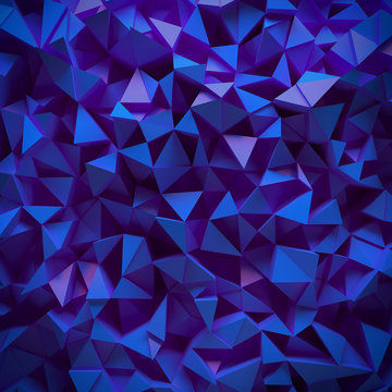 Displaced 3d triangular background