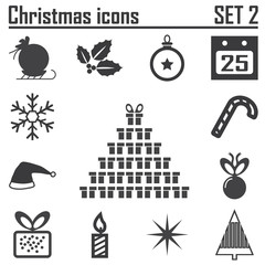 simple christmas icons