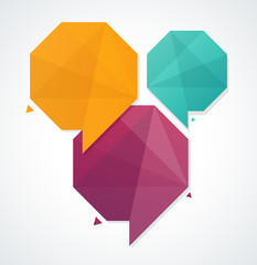 Vector infographics options banner 1 2 3