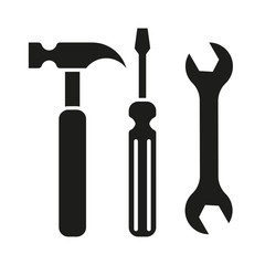 hammer turnscrew tools icon