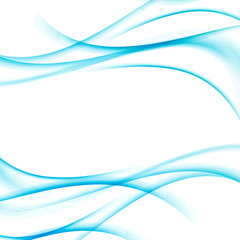 Swoosh blue waves certificate abstract lined background